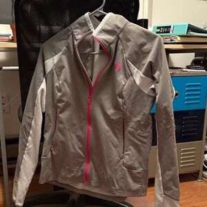 The North Face Women's Gray and Pink Accents jacket